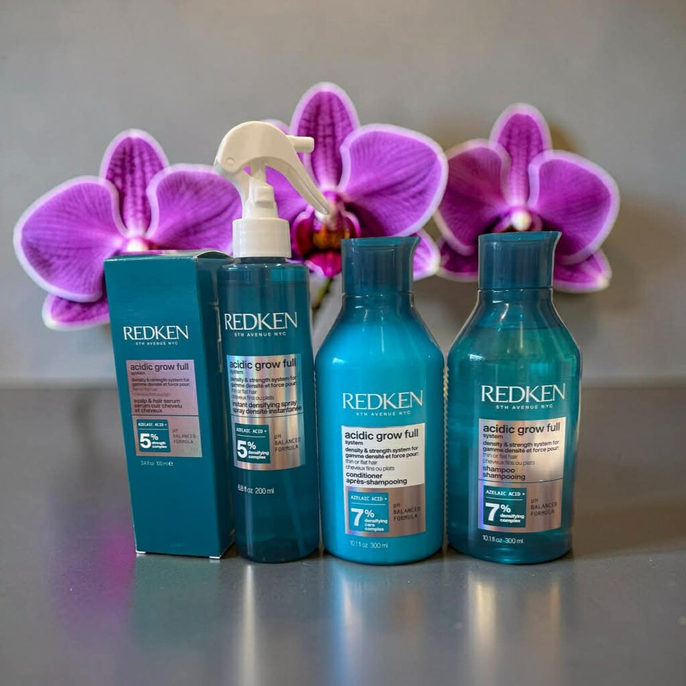 Redken Acidic Grow Full System Shampoo Conditioner Scalp  Hair Serum  Spray Kit
